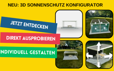 Neu: 3D-Terrassendach-Konfigurator