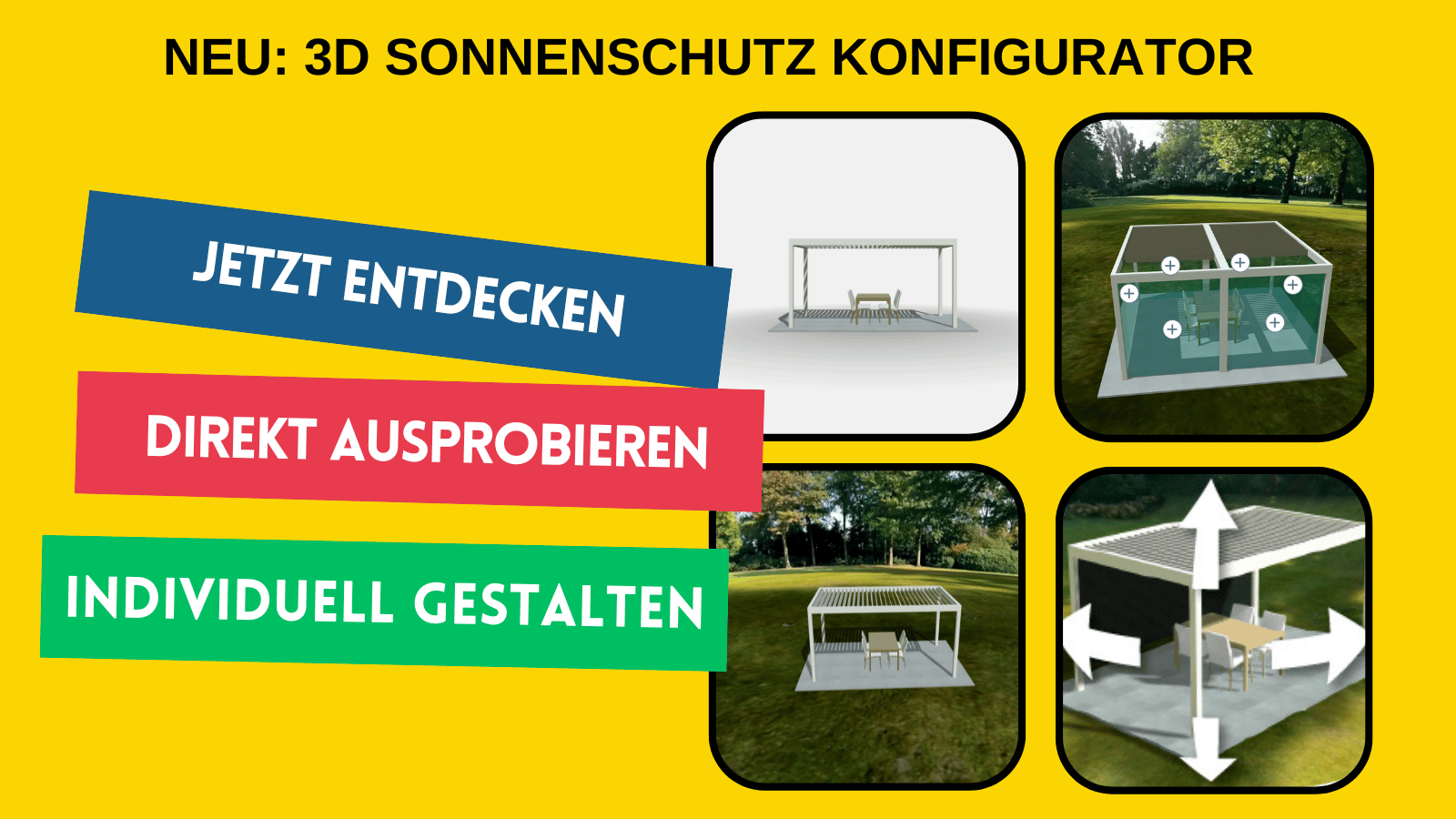 3D Konfigurator Sonnenschutz Brustor Hemmler für Offenburg, Friesenheim, Lahr, Ettenheim, Herbolzheim, Emmendingen, Renchen, Kehl, Durbach, Schutterwald
