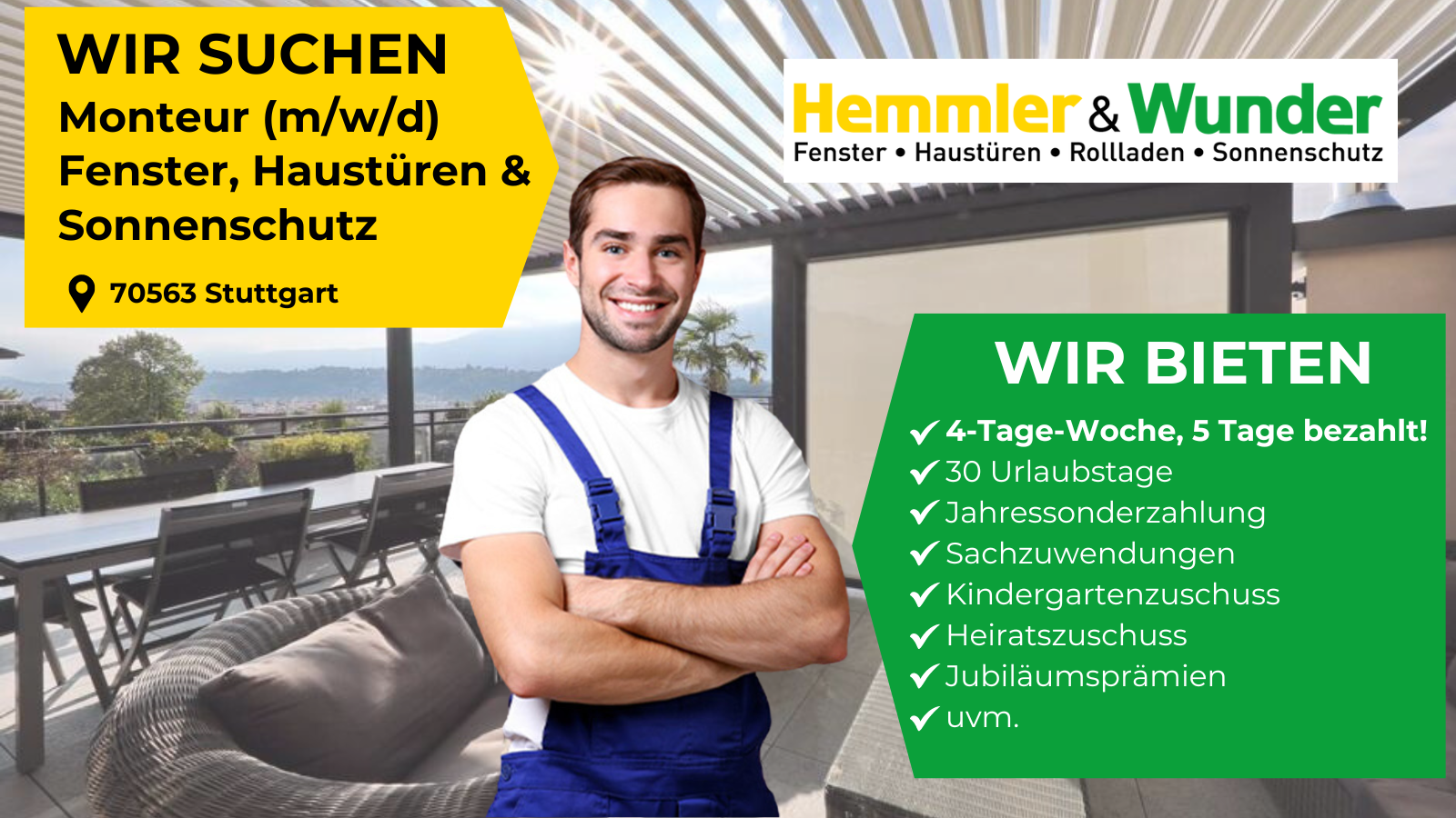 Monteur (m/w/d) gesucht Hemmler und Wunder in Stuttgart Monteur (m/w/d) gesucht Hemmler und Wunder in Stuttgart
